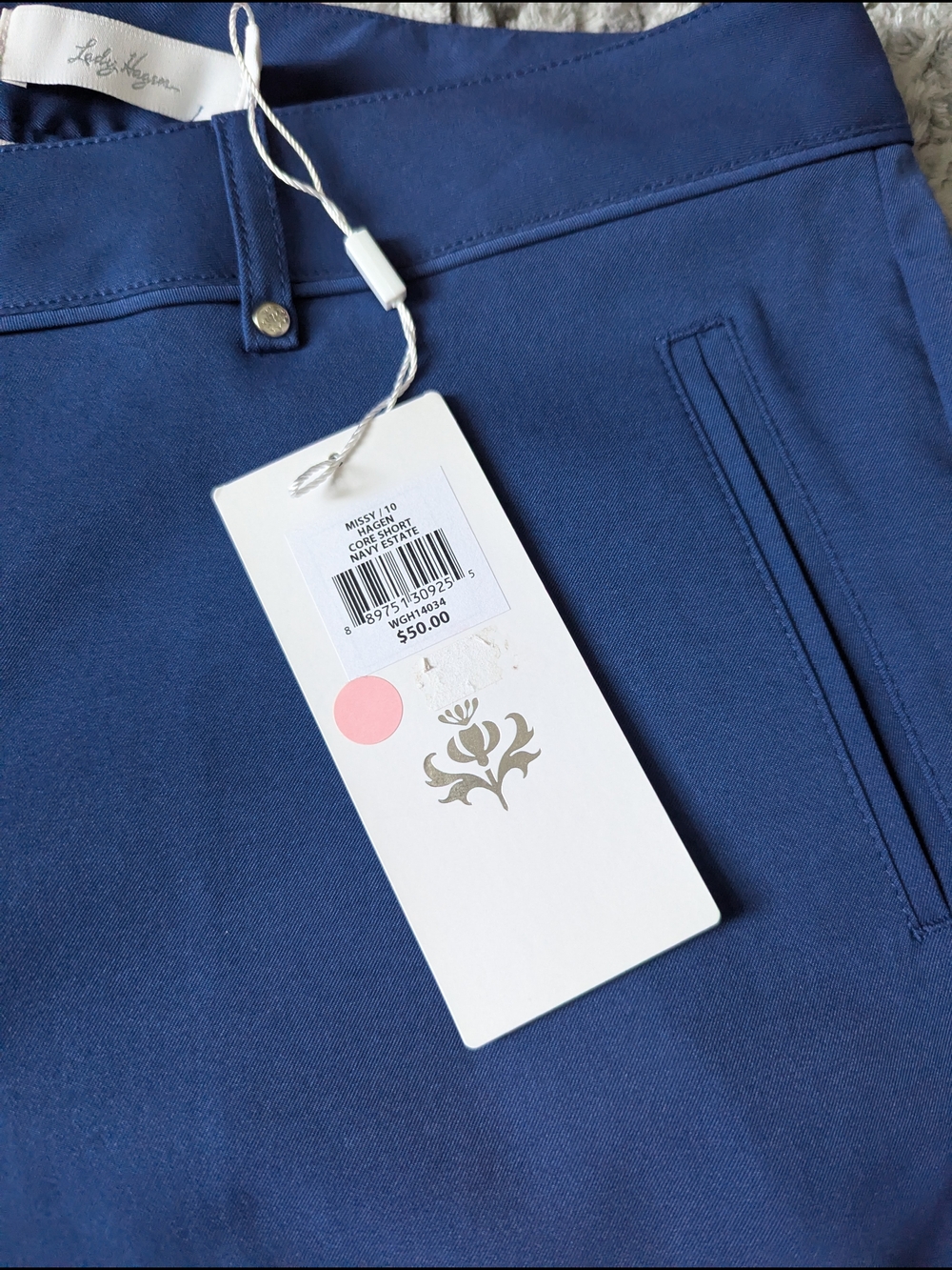 Lady Hagen Blue Women's Athletic Shorts - Picture 5 of 6